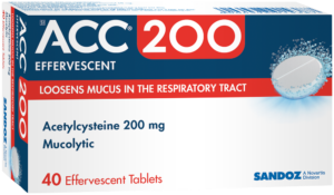 ACC 200 Mucolytic Effervescent Tablets 40pk