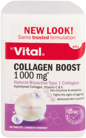 Vital 1000mg Collagen Boost Tablets 60pk