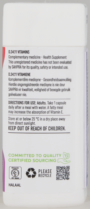 Vital Vitamin E 400 IU Softgel Capsules 30pk