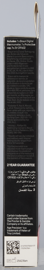 Braun Age Precision Digital Thermometer 1s