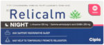 Relicalm 100mg L-theanine Night Tablets 20pk