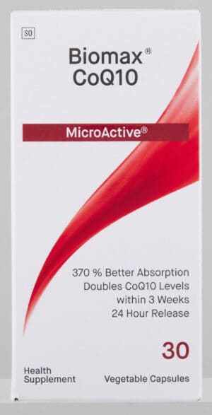 Coyne Healthcare Biomax CoQ10 MicroActive Vegetable Capsules 30pk