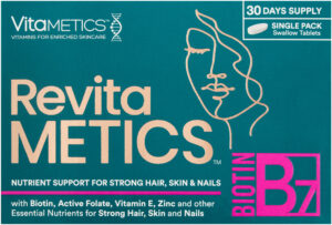 Vitametics RevitaMETICS Nutrient Support for Strong Hair, Skin and Nails Tablets 30pk
