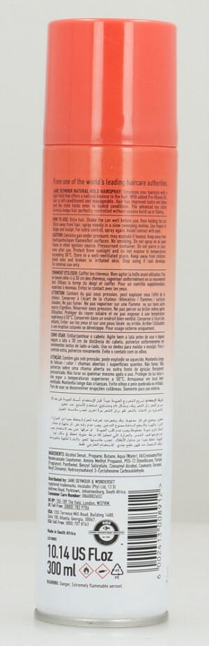Jane Seymour Wonder Set Natural Hold Hairspray 300ml