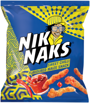 Niknaks Sweet Chilli Flavoured Maize Snack 50g