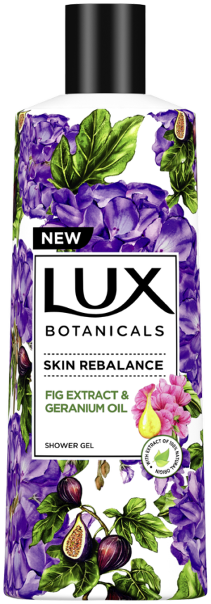 LUX Botanicals Fig Extract and Geranium Oil Moisturizing Body Wash 400ml