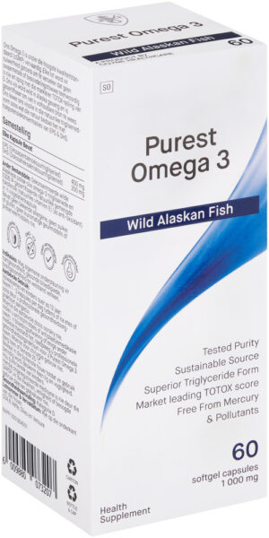 Coyne Healthcare Purest Omega 3 Wild Alaskan Fish Capsules 60pk