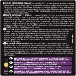 Skyn Elite Non-Latex Condoms 3pk
