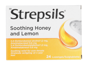 Strepsils Soothing Honey & Lemon Lozenges 24pk