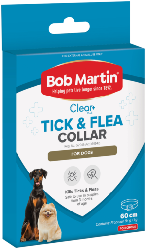 Bob Martin Clear Plus Tick & Flea Collar for Dogs 60cm