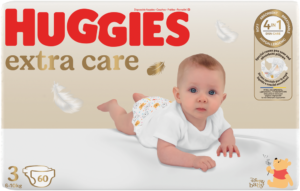 image-0 Huggies Extra Care Size 3 Disposable Nappies 60pk
