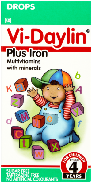 Vi-daylin Plus Iron Multivitamin Drops with Minerals 30ml