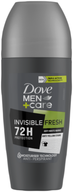 Dove Men+Care Invisible Fresh Antiperspirant Roll-On Deodorant 50ml