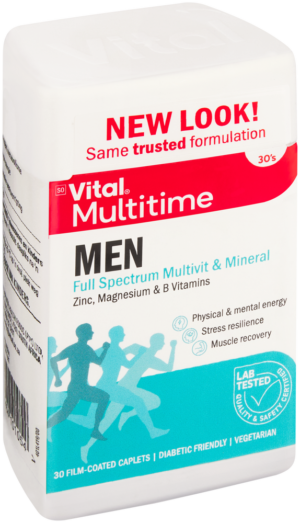 Vital Multitime Full Spectrum Multivit & Mineral for Men 30pk