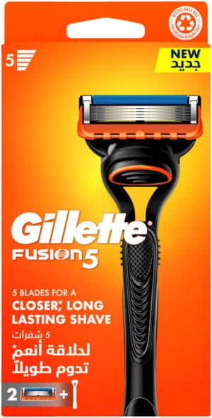 image-0 Gillette Fusion5 Manual Razor with Cartridges 3pc