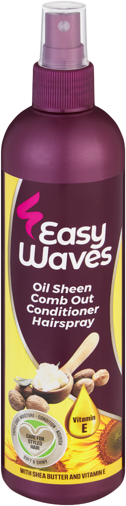 Easy Waves Oil Sheen Comb Out Conditioner Hairspray 350ml