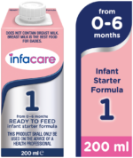 Infacare Stage 1 Ready to Feed Infant Starter Formula 200ml