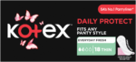 Kotex Daily Protect Thin Unscented Pantyliners 18pk