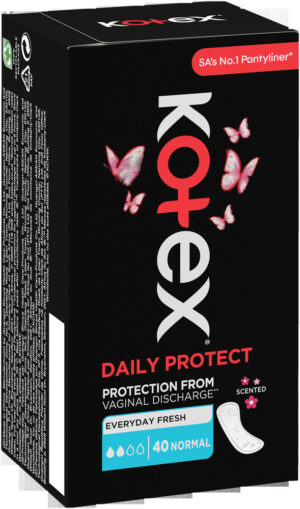 Kotex Daily Protect Normal Scented Pantyliners 40pk