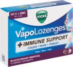 Vicks VapoLozenges Blackcurrant Menthol Immune Support Lozenges 16pk