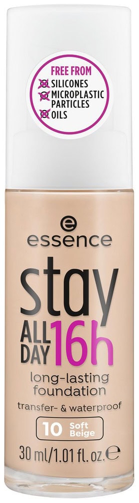 Essence 10 Soft Beige Stay All Day 16H Long-Lasting Foundation 30ml