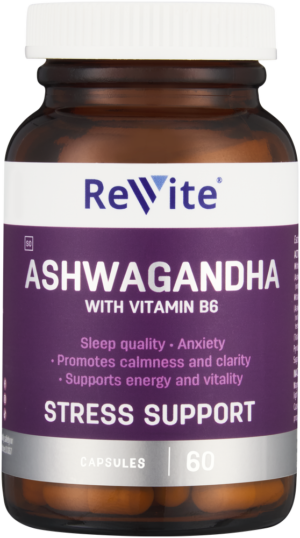 image-0 Revite Ashwagandha with Vitamin B6 Capsules 60pk