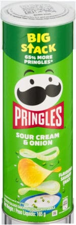 Pringles Sour Cream & Onion Flavoured Savoury Snack 165g