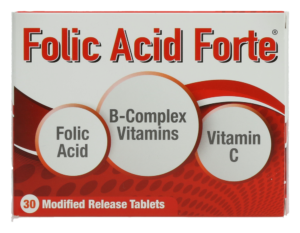 Folic Acid Forte Supplement Tablets 30pk