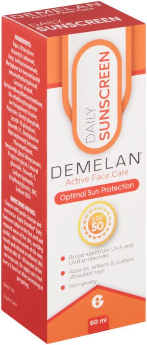 Demelan SPF 50 Daily Sunscreen 60ml