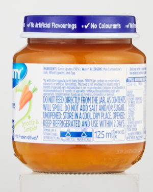 Purity From 6 Months Carrots Veggi 125ml