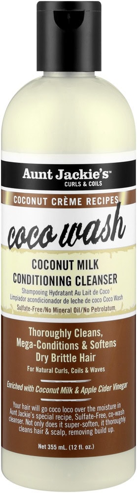 image-0 Aunt Jackie's Coconut Crème Collection Coco Wash Coconut Milk Conditioning Cleanser 355ml