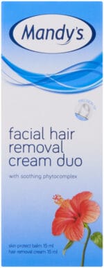Mandy's Facial Hair Removal Cream Duo 2 x 15ml
