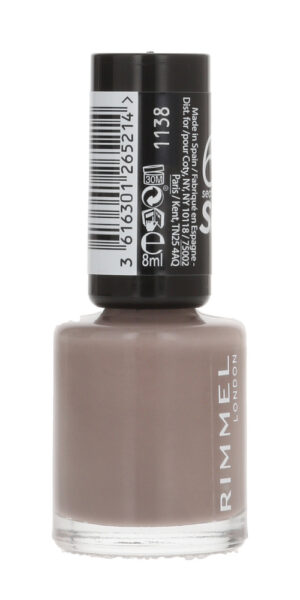 Rimmel 60 Seconds Grunge Grey Nail Polish 8ml