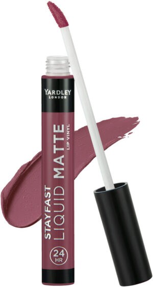 Yardley Stayfast Plum 24HR Liquid Matte Lip Vinyl 8ml