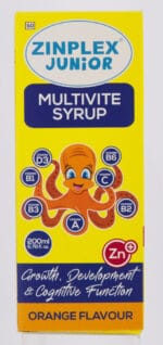Zinplex Junior Orange Flavour Multivite Syrup 200ml
