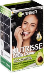 Garnier Nutrisse Ultra Crème Liquorice Deep Black Permanent Hair Colour 1s