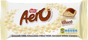 Nestlé Aero Duet Milk Chocolate Slab 135g