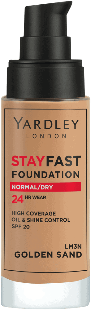 Yardley Stayfast Golden Sand SPF20 24HR Liquid Foundation 30ml