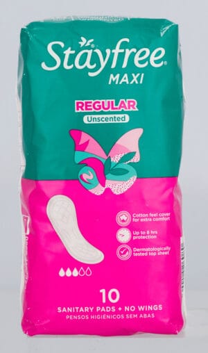 Stayfree Maxi Regular Sanitary Pads 10pk