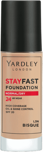 Yardley Stayfast Bisque SPF 20 24HR Liquid Foundation 30ml