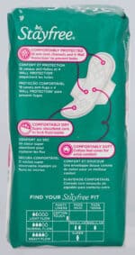 Stayfree Maxi Regular Scented Sanitary Pads with Wings 10pk