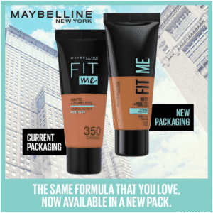 Maybelline Fit Me Toffee Matte & Poreless Liquid Foundation 30ml