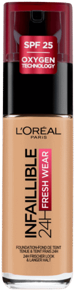 L'oréal Paris Infaillible Radiant Sun SPF 25 24H Fresh Wear Foundation 30ml
