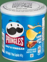Pringles Salt & Vinegar Flavoured Savoury Snack 40g