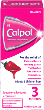 Calpol Strawberry Flavoured Paediatric Suspension 100ml