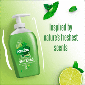 Radox Feel Energised Keylime and Peppermint Cleansing Hand Wash Soap 300ml