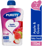 Purity From 7 Months Apple & Guava Fruit 110ml