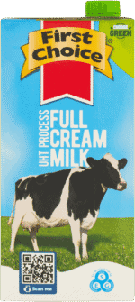 First Choice Full Cream Milk 1L