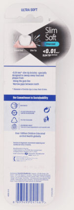 Colgate SlimSoft Ultra Soft Charcoal Toothbrush 2pk