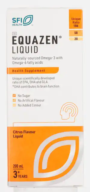 Equazen Citrus Flavour Liquid Omega 200ml